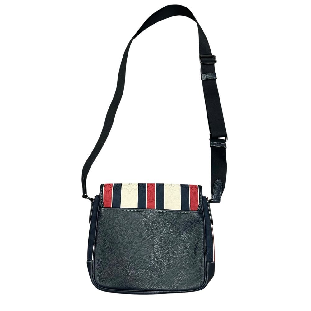 Coach Thompson Small Map Bag In Signature Jacquard With Stripes Messenger - Picture 2 of 8